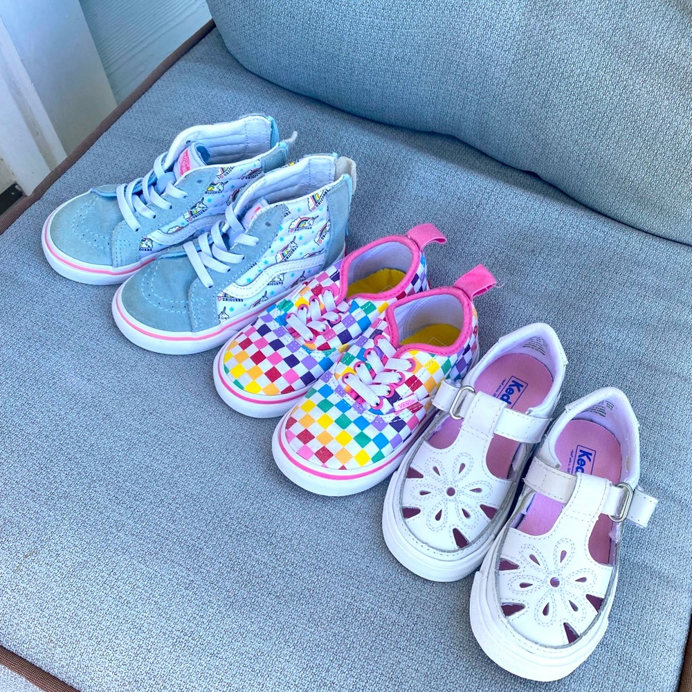 Vans and Keds toddler shoes bundle!